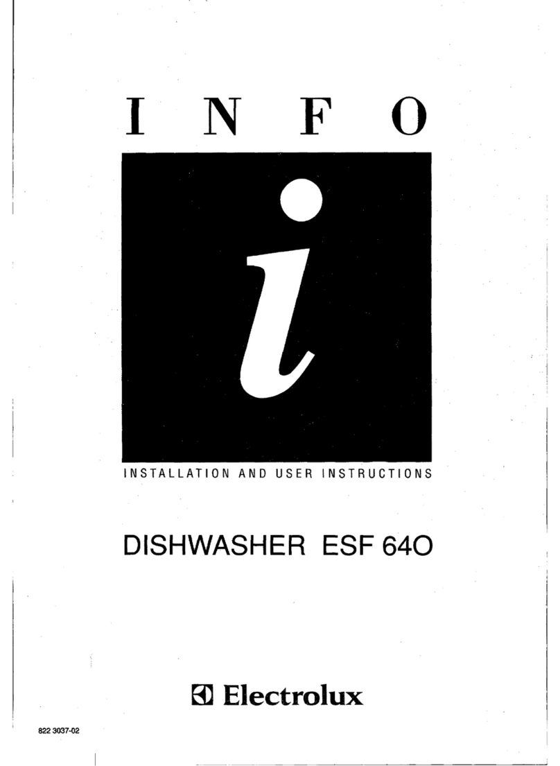 Electrolux ESF 640 Installation and user instructions