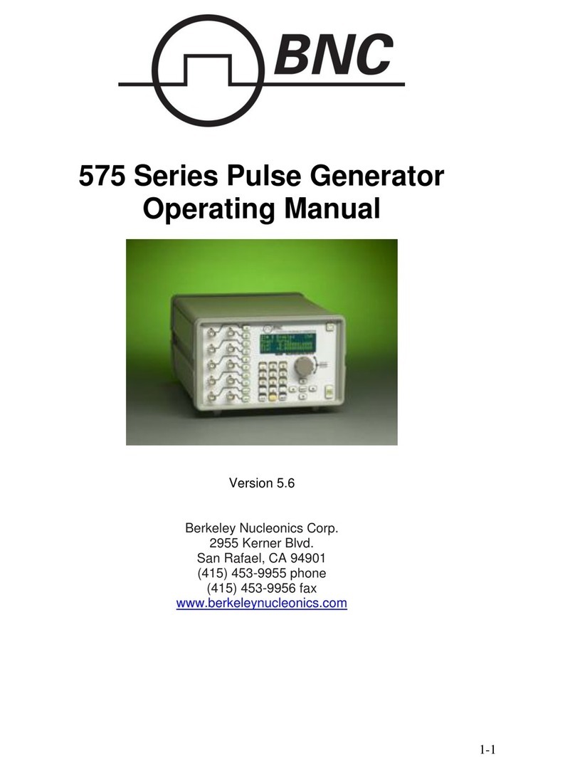 BNC 575 Series operating manual