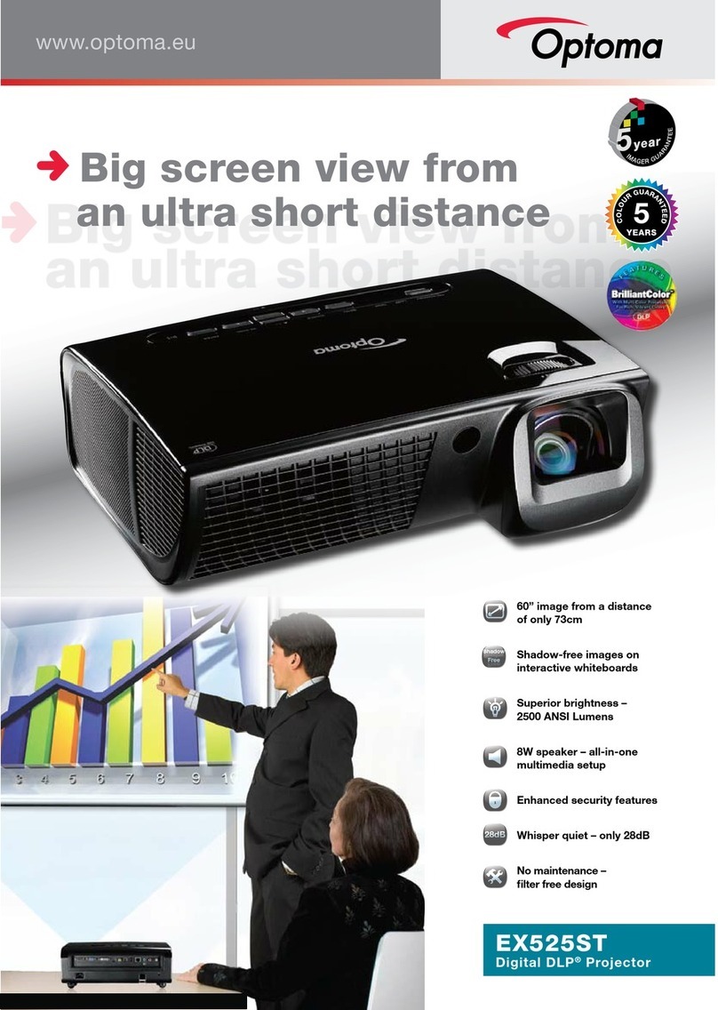 Optoma Optoma EX525ST Brochure & specs