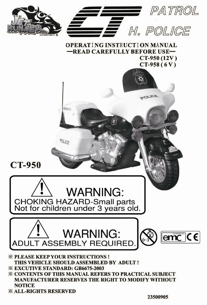 Jet Runner Patrol H. Police CT-950 Operating instructions manual Jet Runner Patrol H. Police CT-950 Operating instructions manual