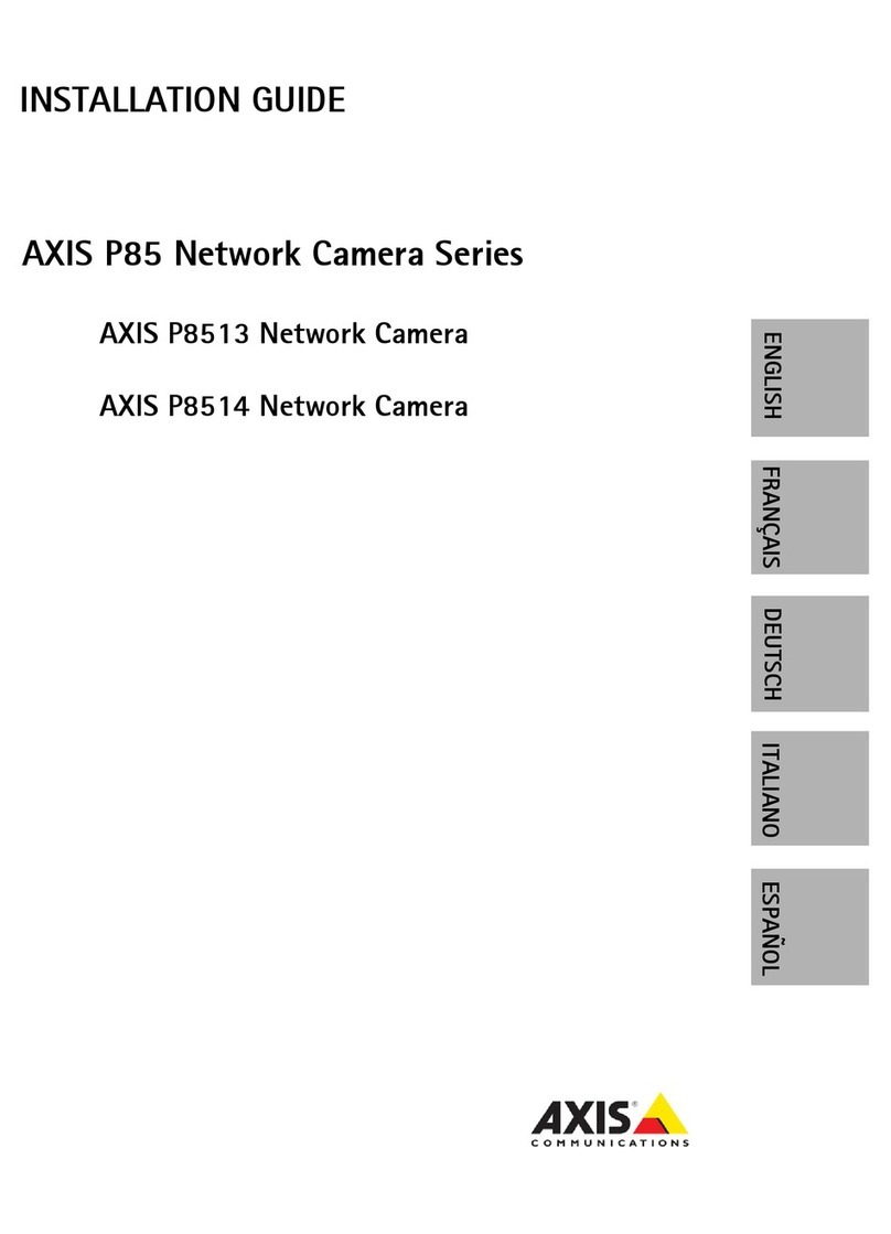 Axis P8513 User manual Axis P8513 User manual
