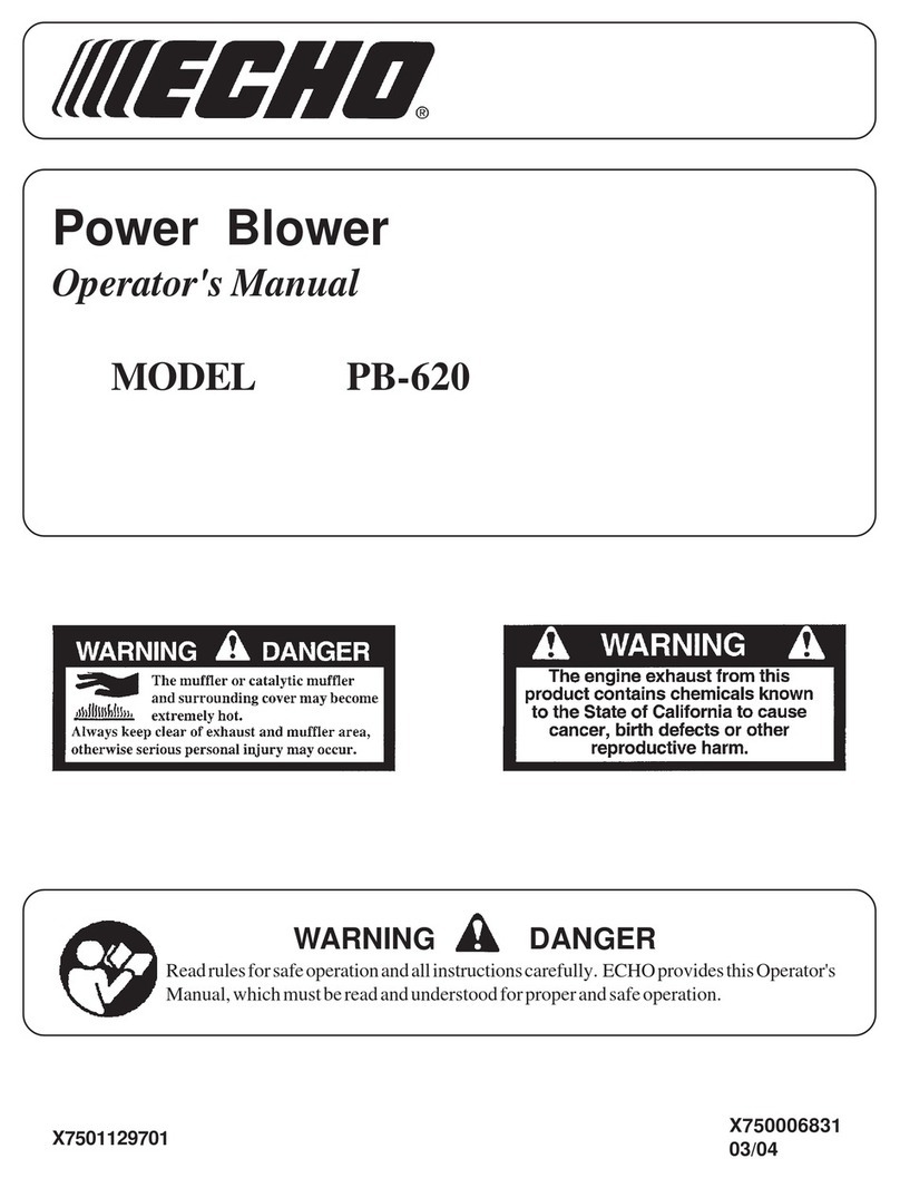 Echo Power blower User manual