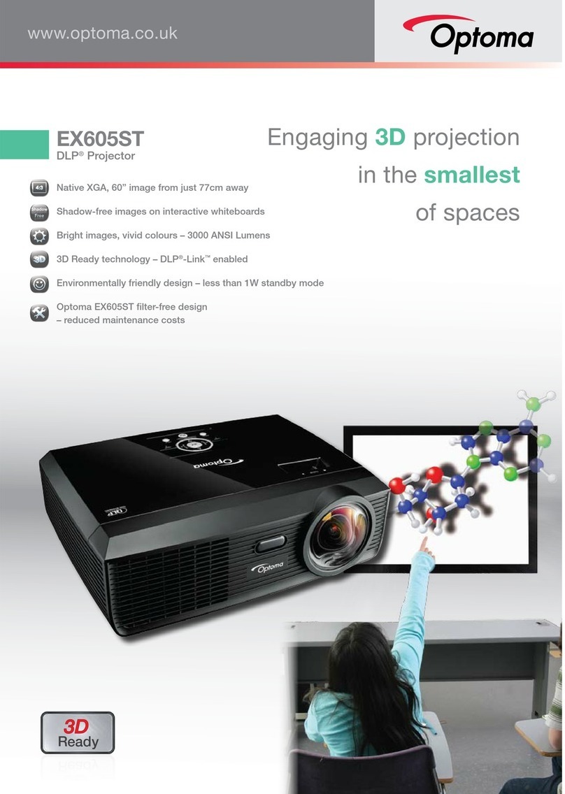 Optoma EX605ST User manual Optoma EX605ST User manual