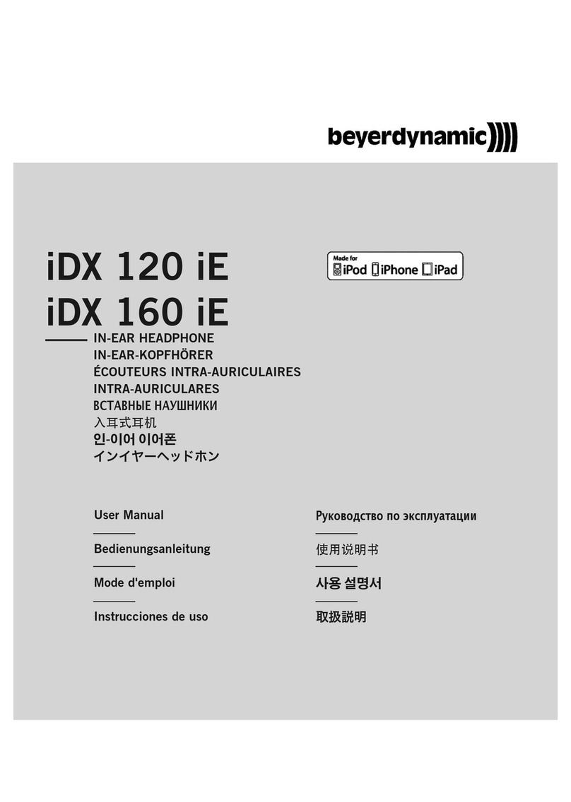Beyerdynamic iDX 160 iE user manual