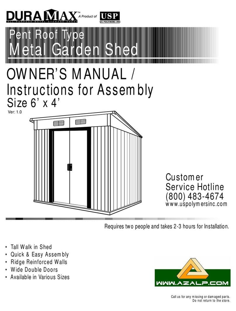 Dura-Max Metal Garden Shed owner's manual