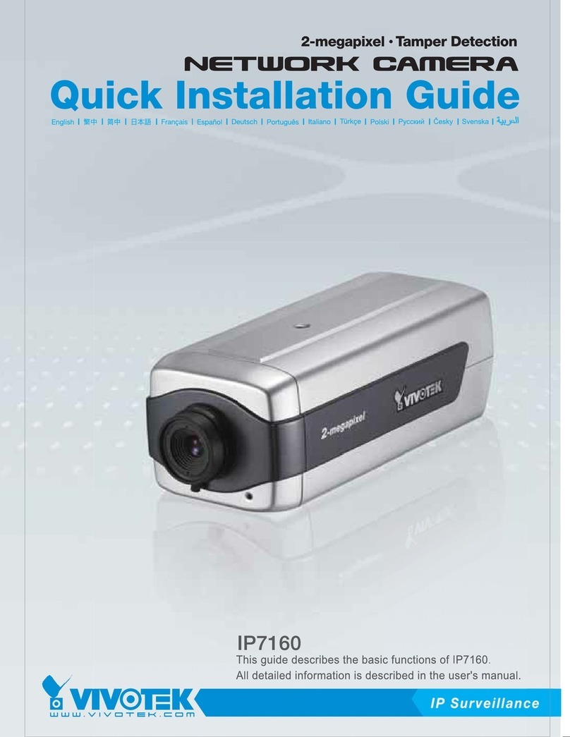 Vivotek IP7160 Quick installation guide