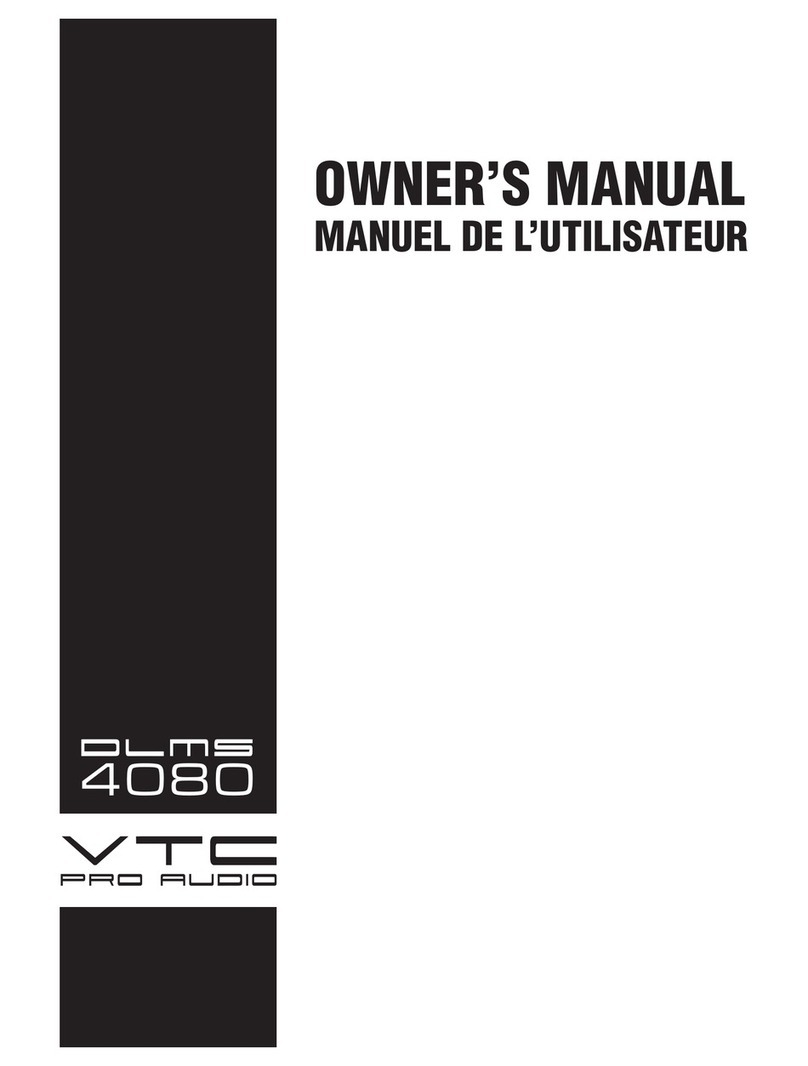 VTC Pro Audio DLMS4080 owner's manual