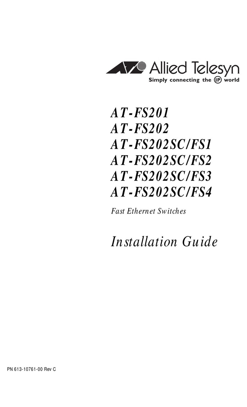 Allied Telesis AT-FS201 Series User manual