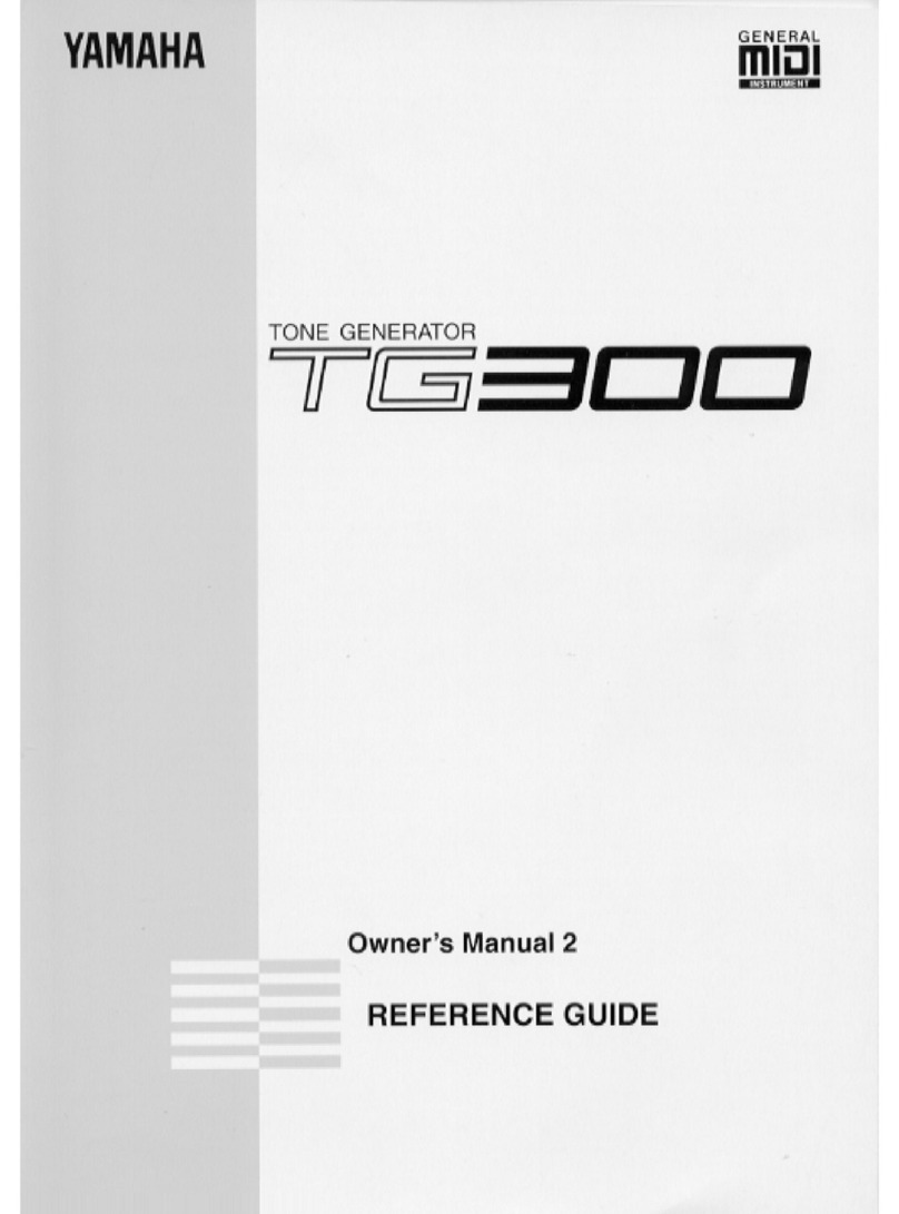 Yamaha TG300 User manual