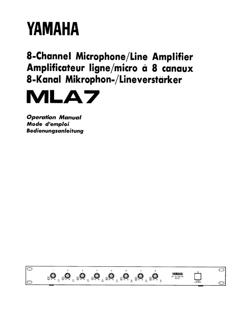 Yamaha MLA7 User manual