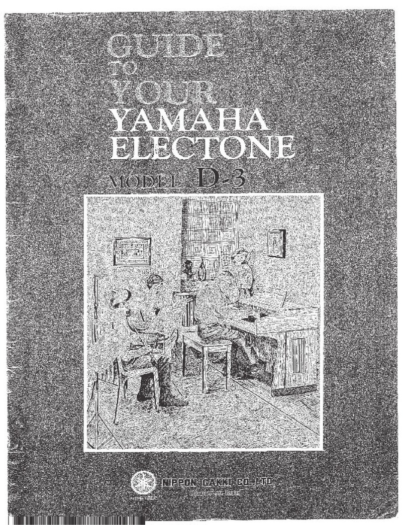 Yamaha Electone D-3 User manual