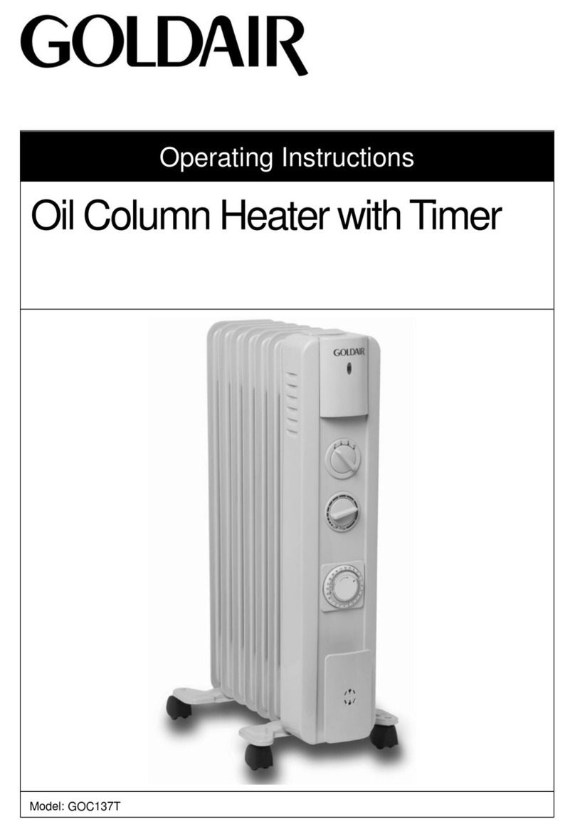 Goldair GOC137T User manual Goldair GOC137T User manual