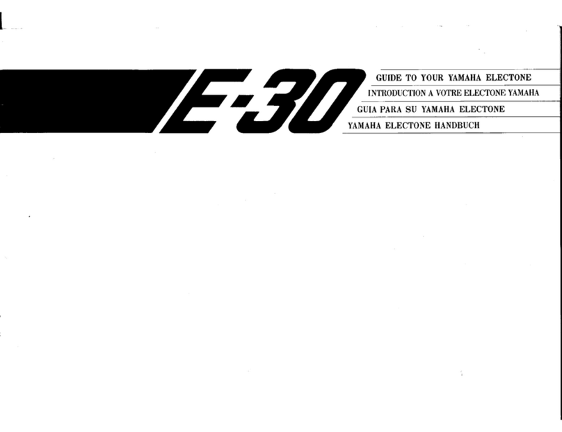 Yamaha Electone E-30 Guide