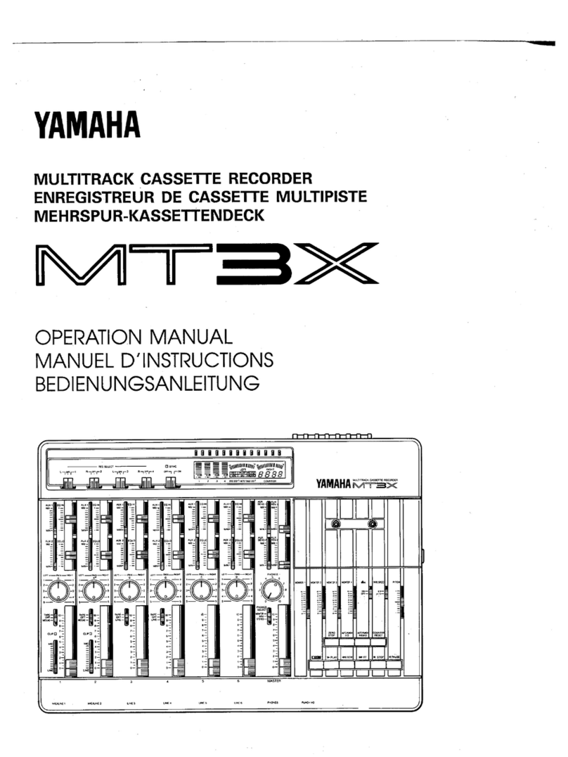 Yamaha MT3X User manual