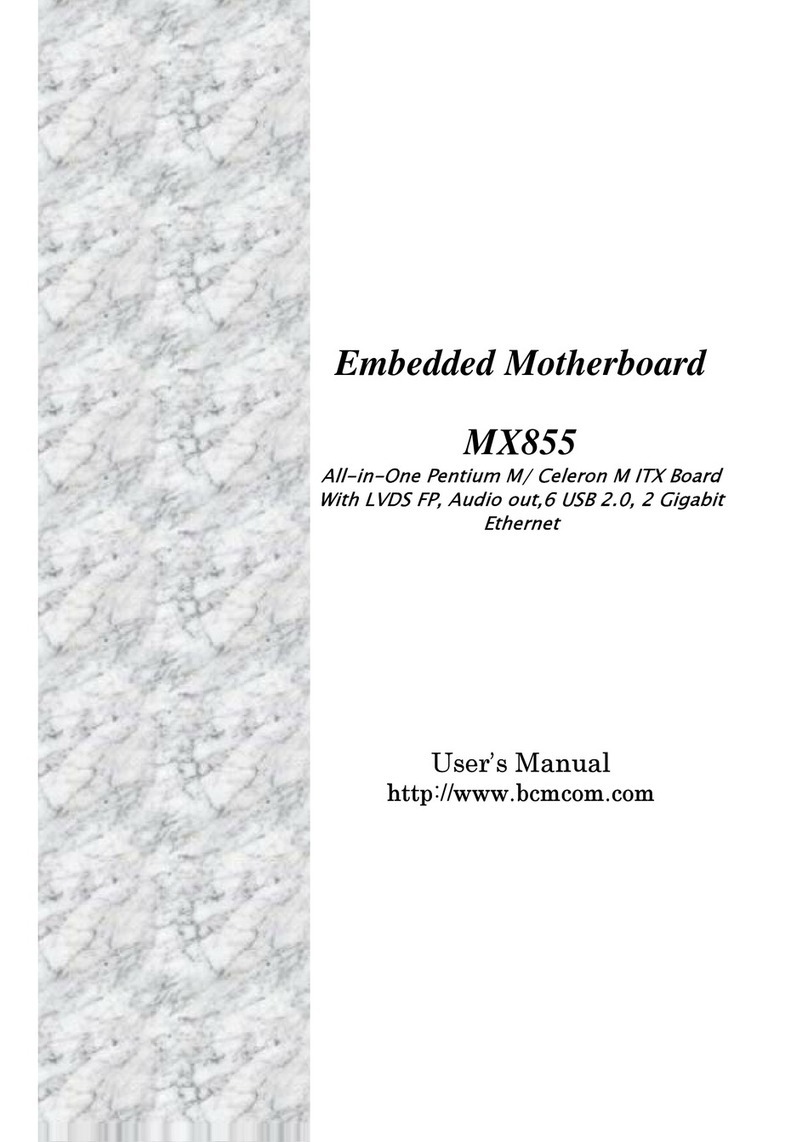 BCM MX855 User manual