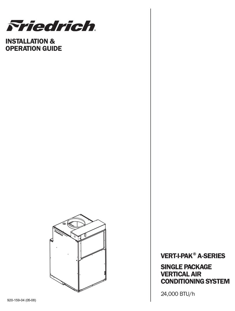 Friedrich Vert-I-Pak A-Series Original operating instructions