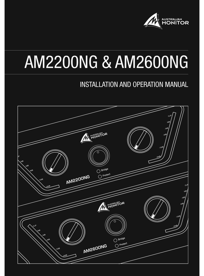 AUSTRALIAN MONITOR AM2200NG Installation and operation manual