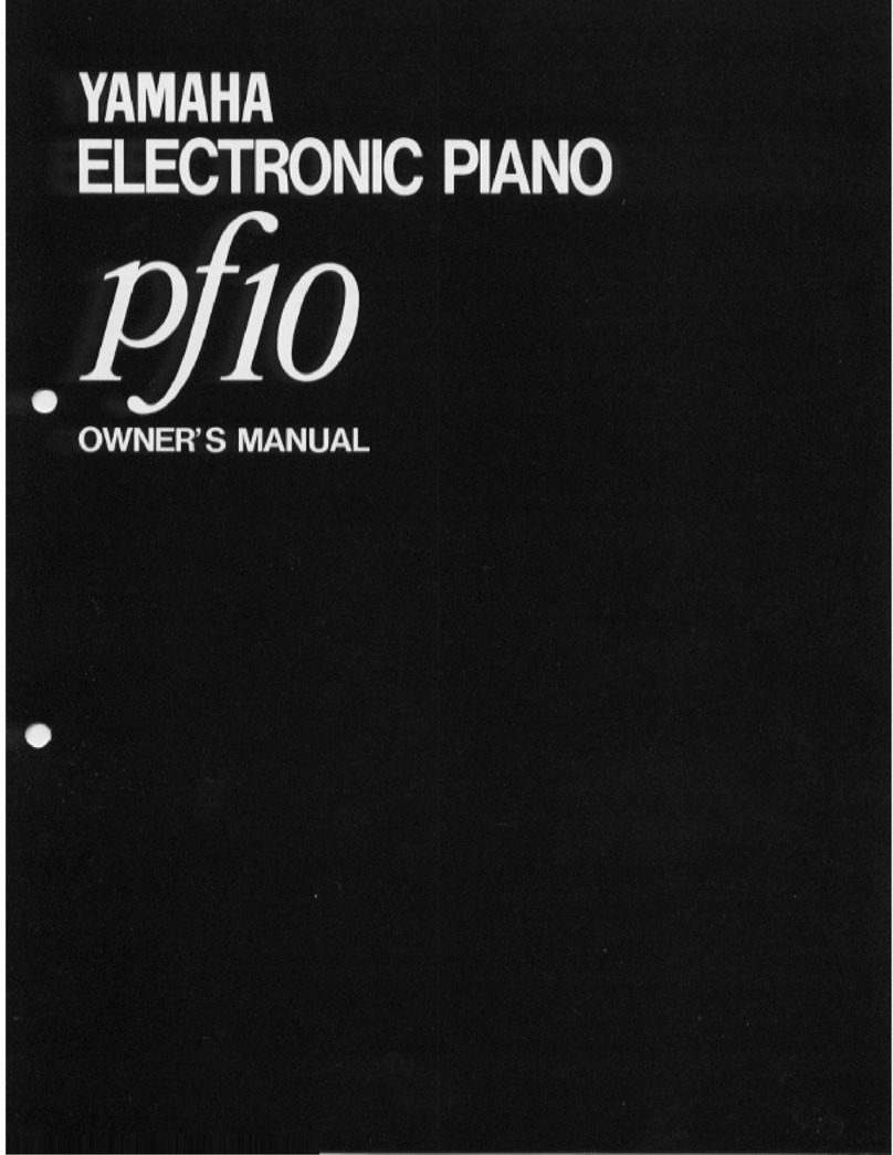 Yamaha PF10 User manual Yamaha PF10 User manual