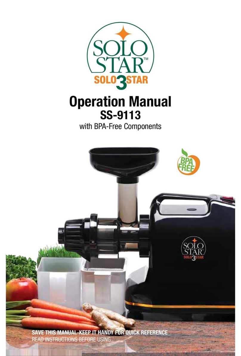 Tribest SS-9113 Operation manual