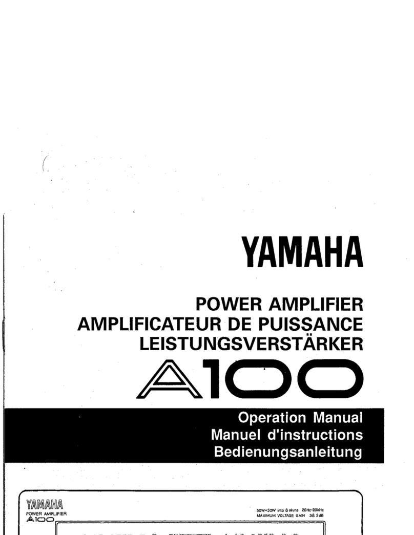 Yamaha A100 User manual