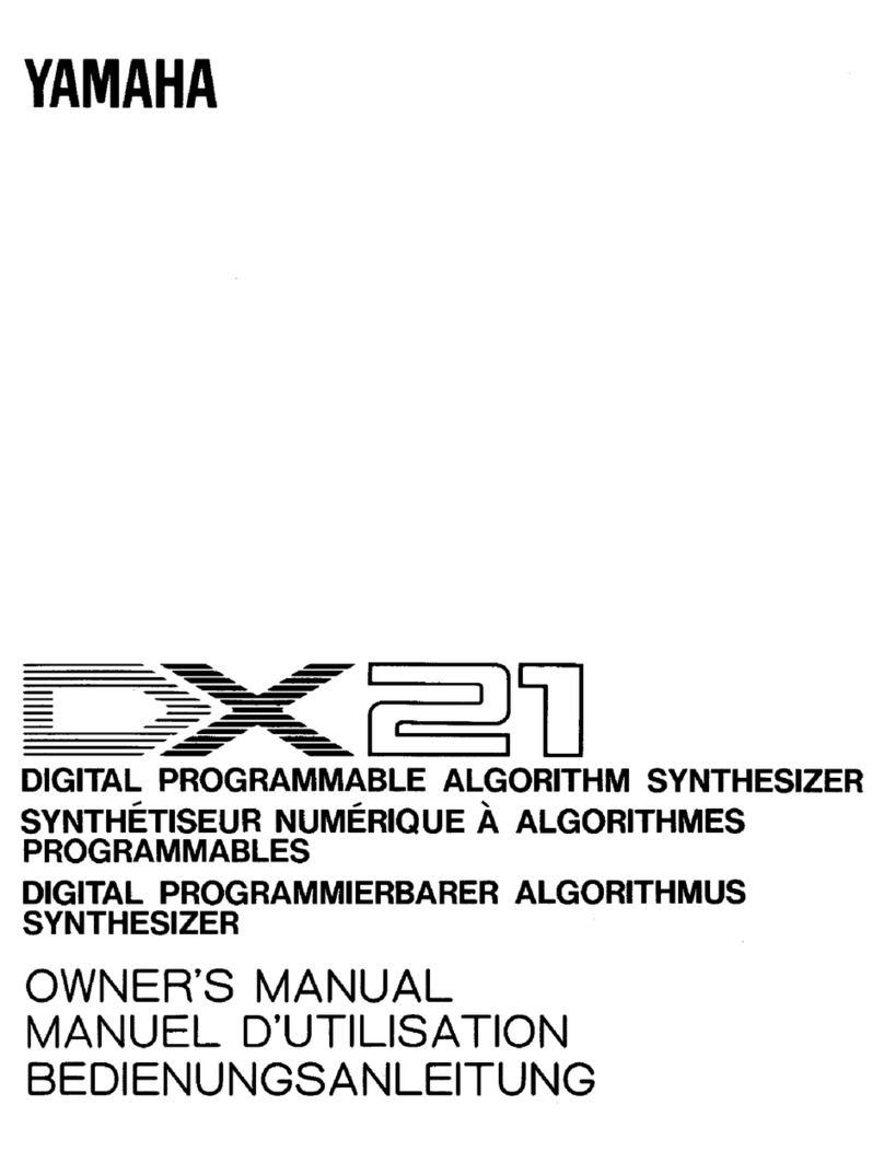Yamaha DX21 User manual Yamaha DX21 User manual