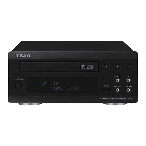Teac PD-H380 owner's manual