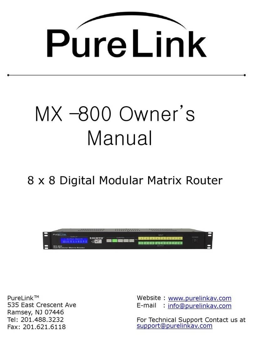 PureLink MX-800 owner's manual