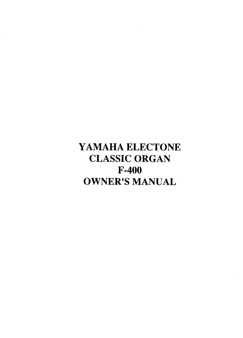 Yamaha Electone F-400 owner's manual