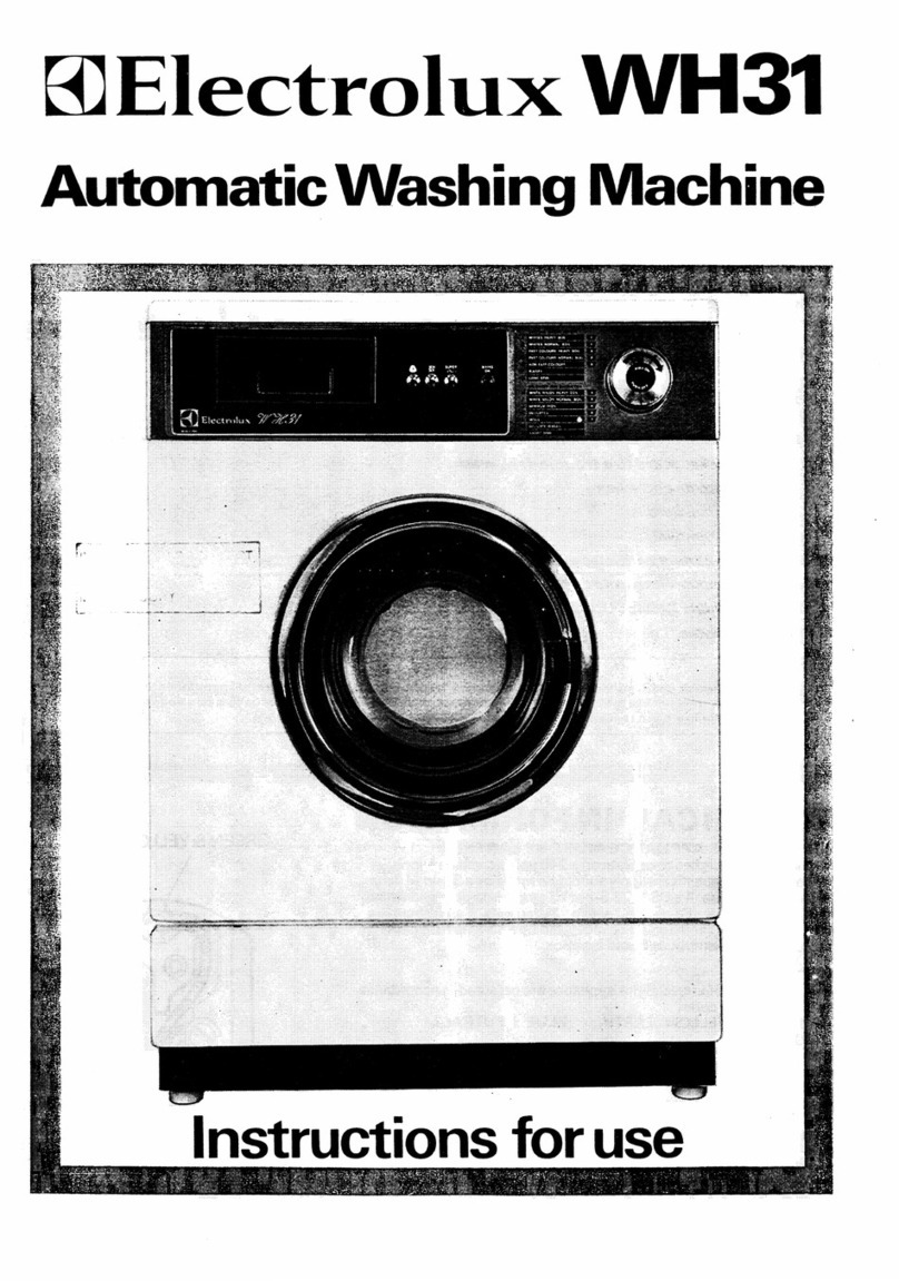 Electrolux WH31 User manual