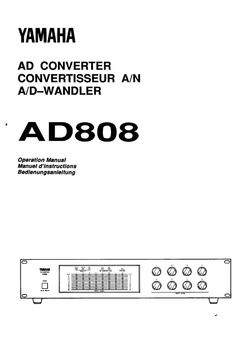 Yamaha AD808 User manual Yamaha AD808 User manual