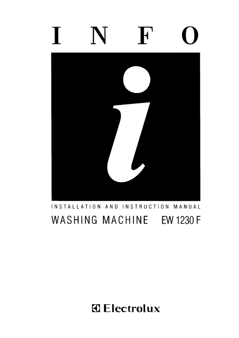 Electrolux EW 1230 F Installation and instruction manual