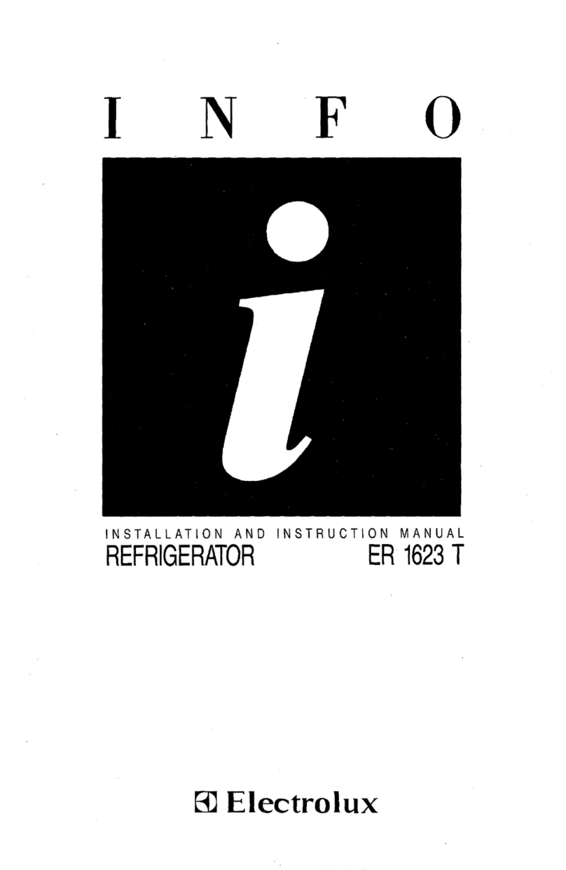 Electrolux ER 1623 T Installation and instruction manual