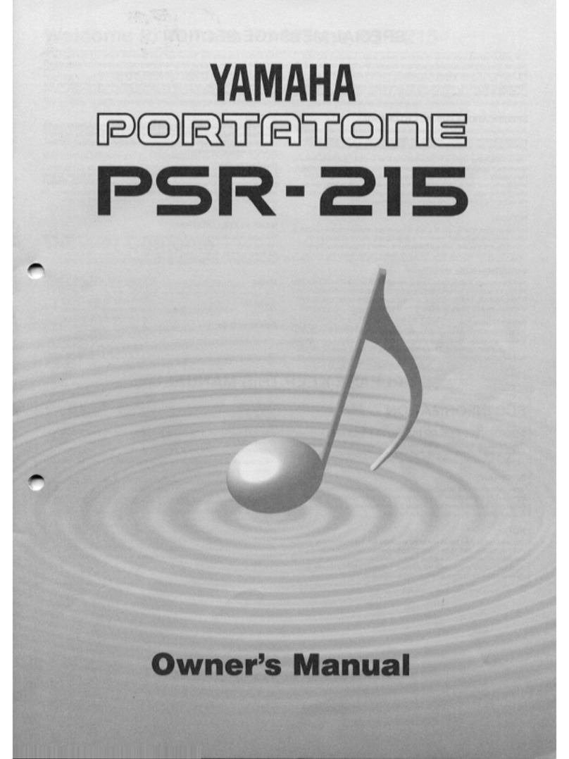 Yamaha Portatone PSR-215 User manual