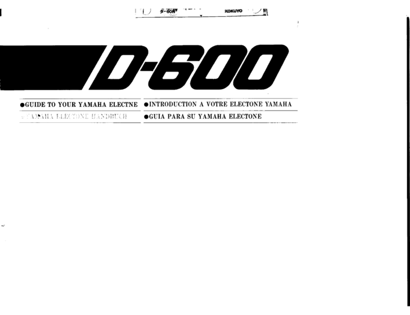 Yamaha Electone D-600 Guide
