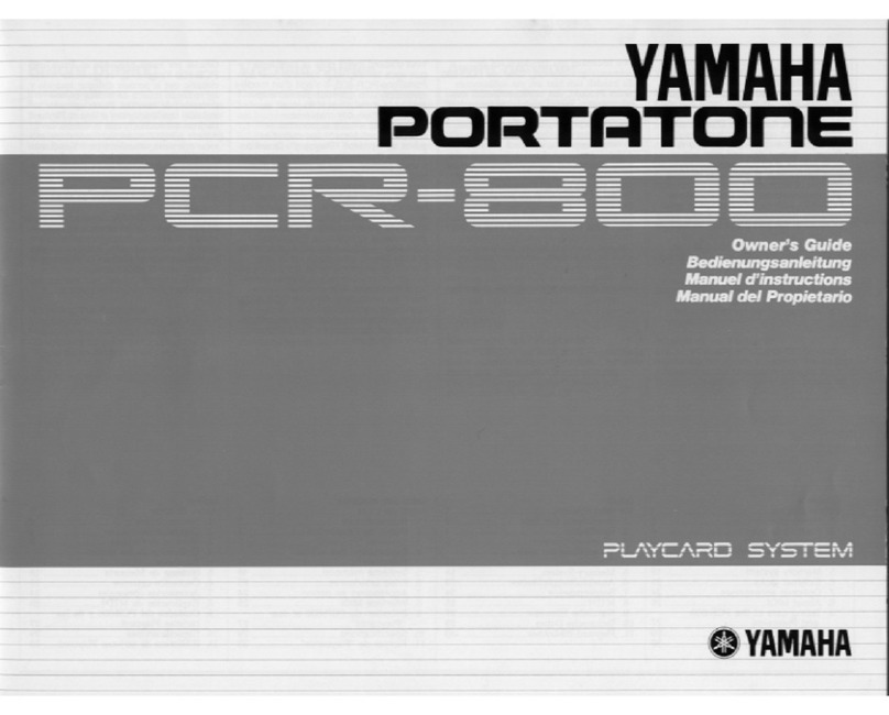 Yamaha Portatone PCR-800 owner's guide