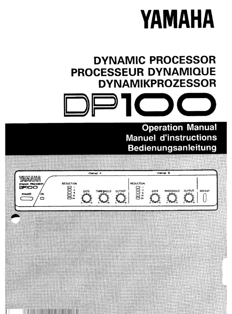Yamaha DP100 Operation manual