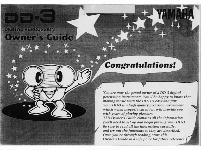 Yamaha DD-3 User manual