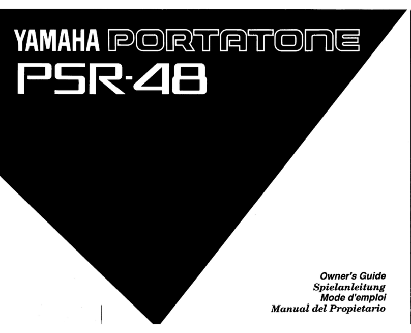 Yamaha Portatone PSR-48 owner's guide