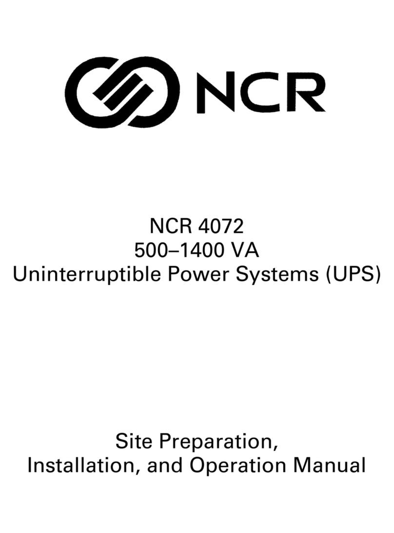 NCR 4072 Installation and operation manual