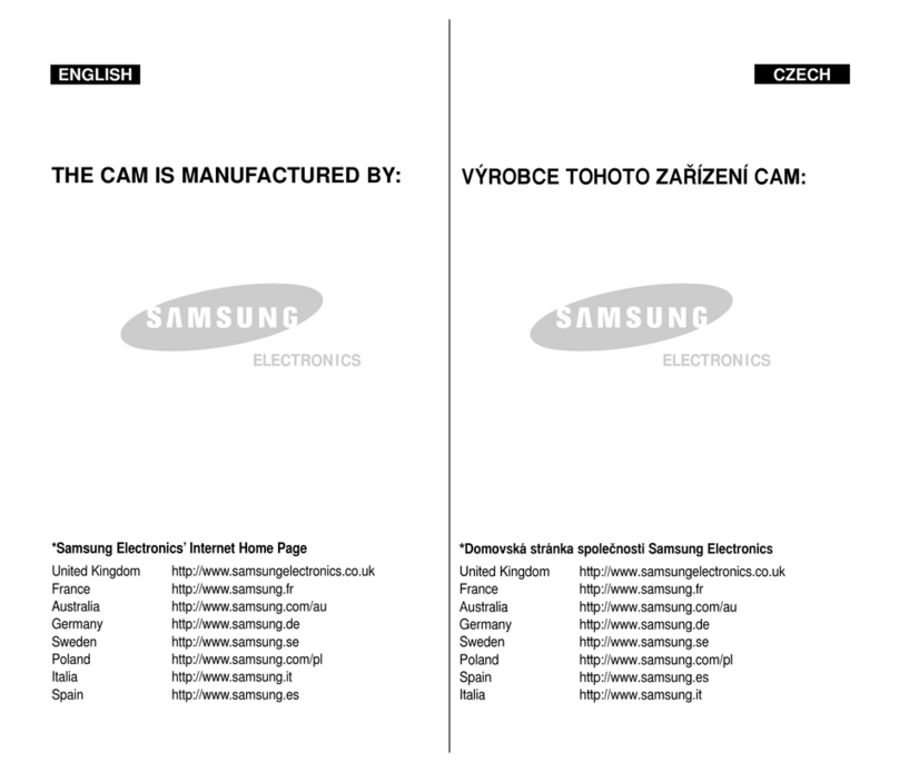 Samsung VP-M102 Owner's manual