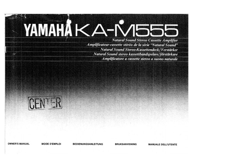 Yamaha KA-M555 owner's manual