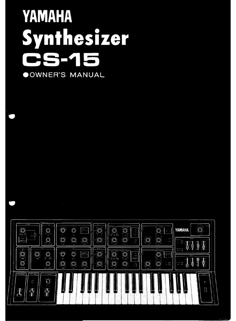 Yamaha CS-15 User manual Yamaha CS-15 User manual