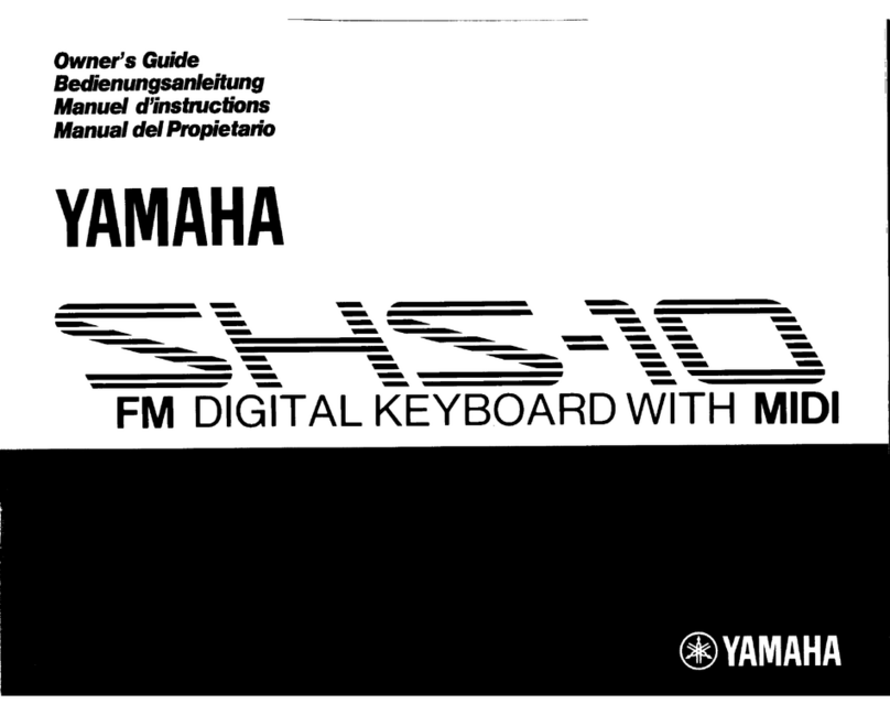 Yamaha SHS-10 owner's guide