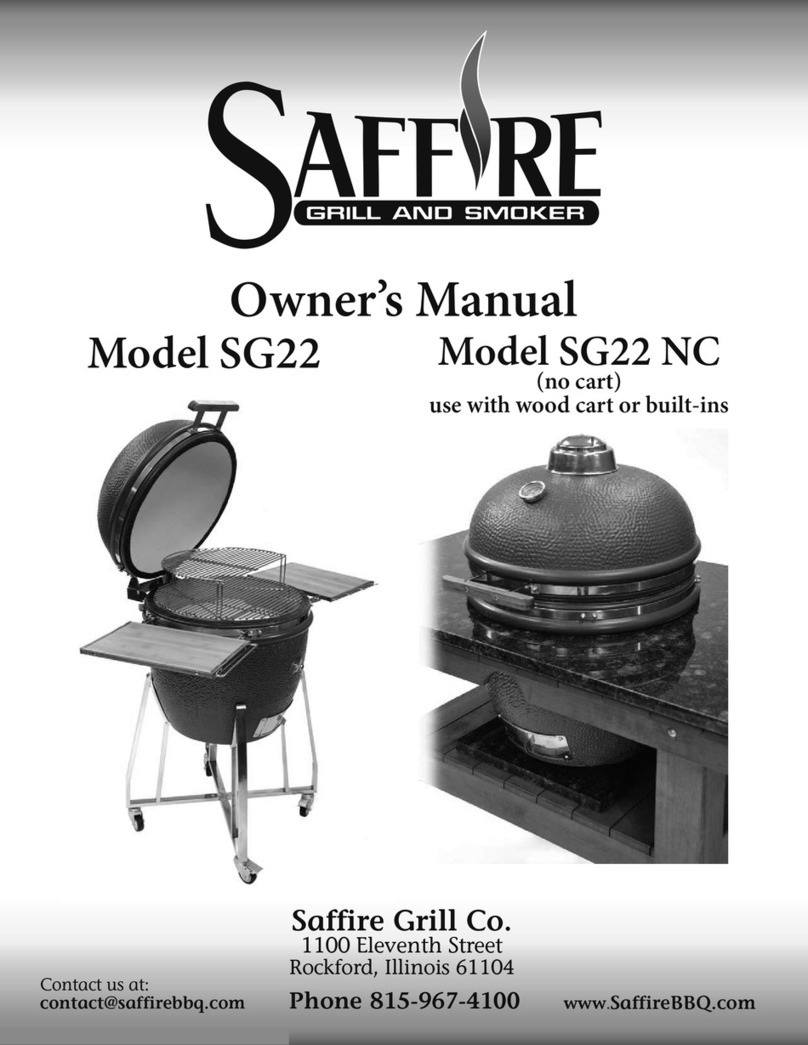 Saffire Grill Co. SG22 NC owner's manual