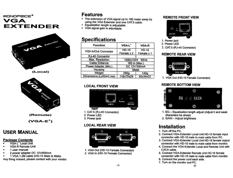 Monoprice VGA user manual