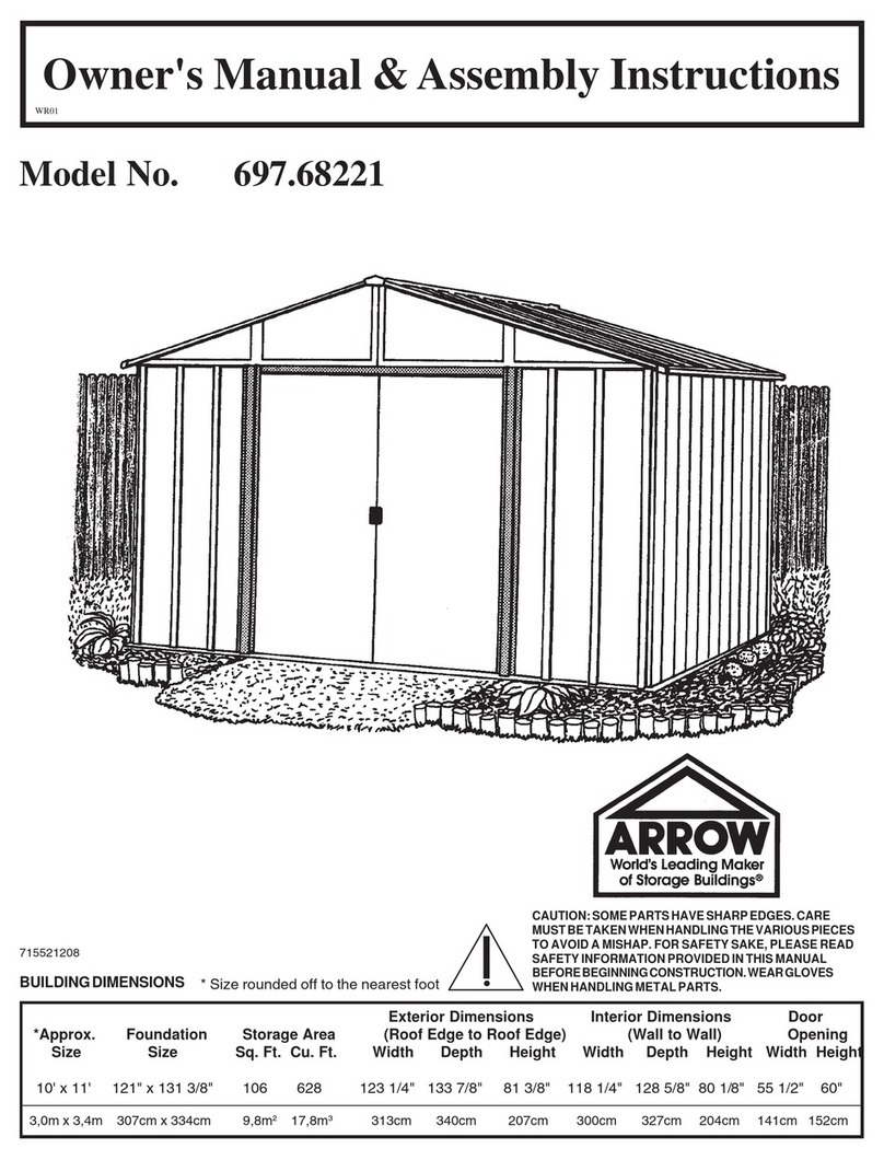 Arrow 697.68221 Owner's manual & assembly instructions