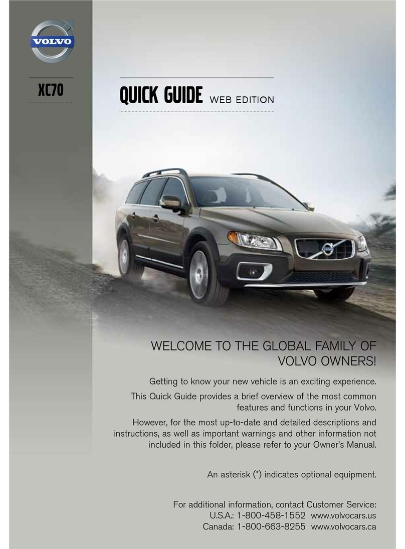 Volvo XC70 2012 quick guide