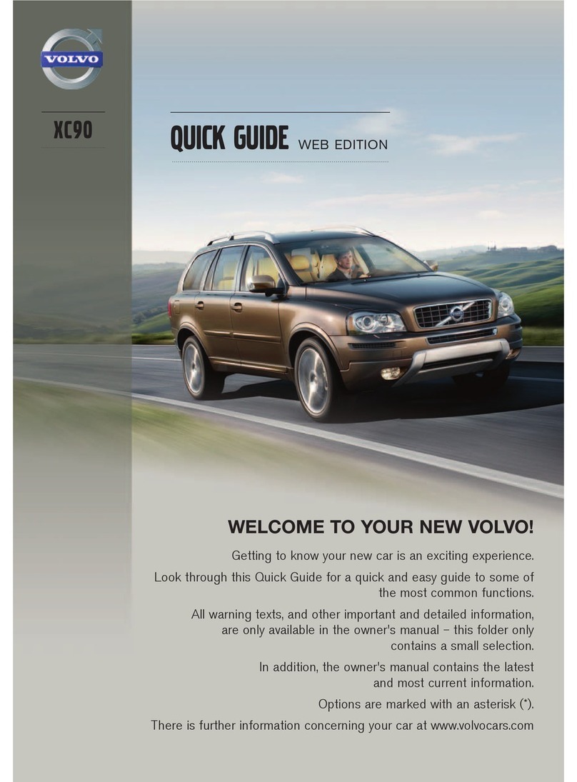 Volvo XC90 2012 quick guide
