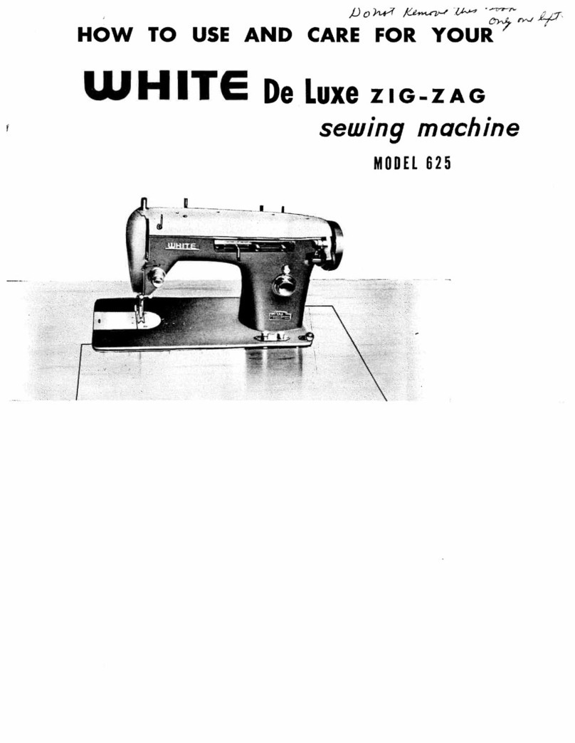 White De Luxe ZIG-ZAG 625 Use and care