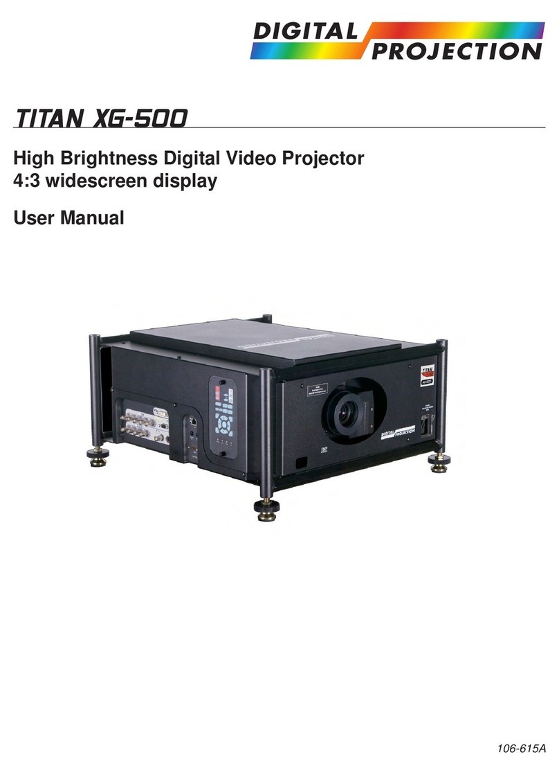 Digital Projection TITAN XG-500 User manual